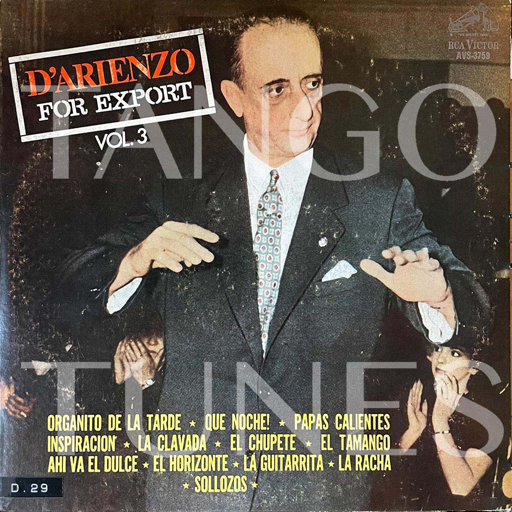 Juan D'Arienzo – D'Arienzo for export Vol 3