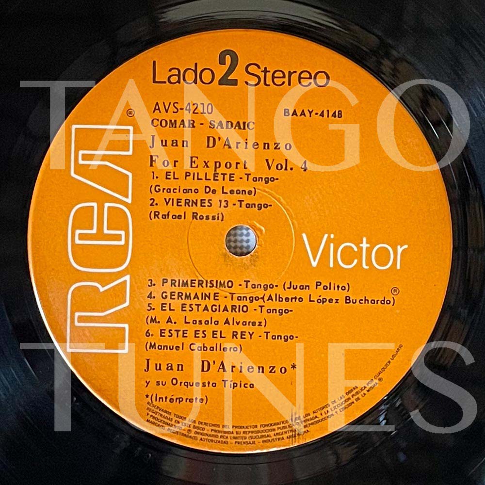 Juan D'Arienzo – Vol.4 1940-1942 – Vinyl (LP, Compilation